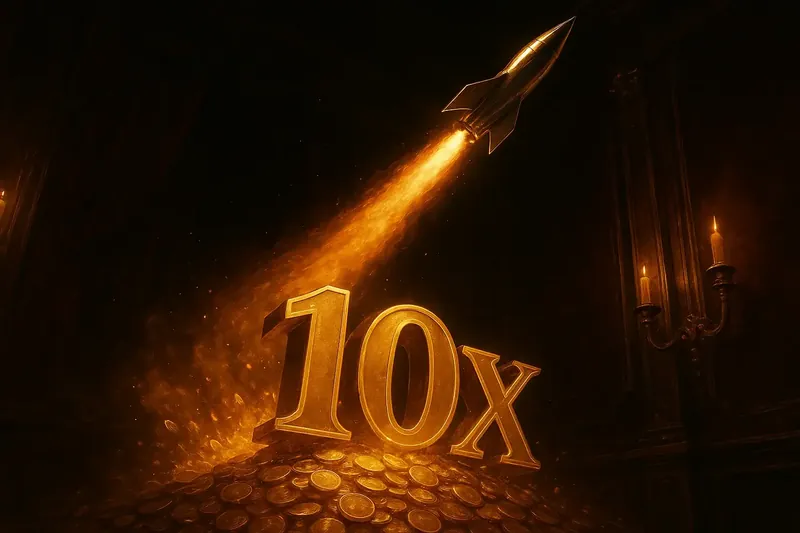 Plane Crash Multiplier Plane climbing with blazing trail and glowing 10x over coin explosion